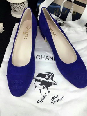 CHANEL Shallow mouth Block heel Shoes Women--052